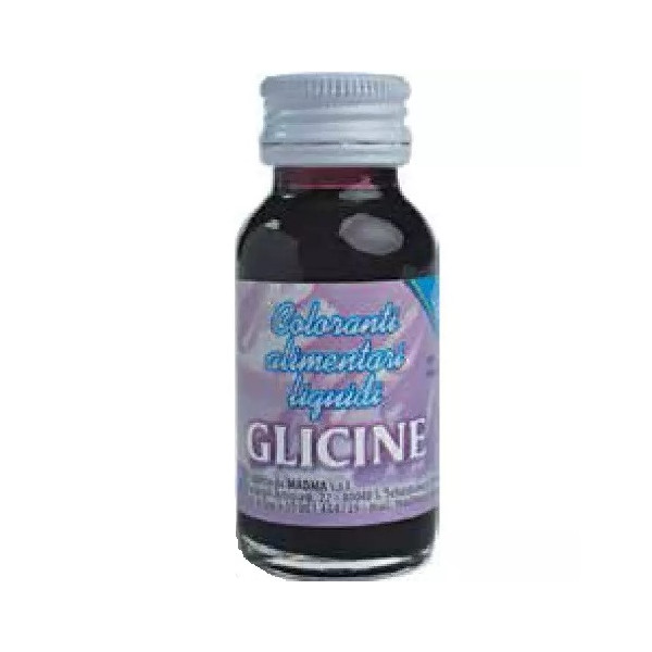 Colorante alimentare liquido Glicine, idrosolubile, in bottiglia da 35 g da Madma