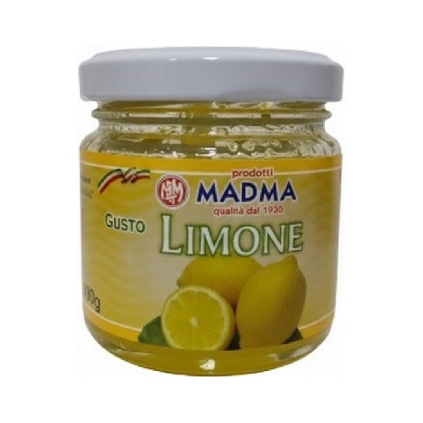 Pasta aromatizzante al gusto di limone per gelato creme e torroni, in barattolo da 100 g di Madma