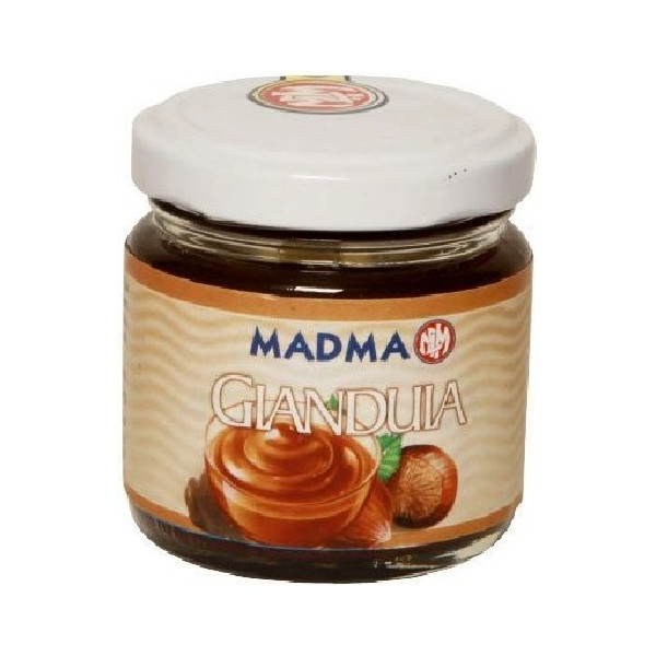 Pasta di gianduia (o gianduja) aromatizzante per gelato creme e torroni in barattolo da 100 g di Madma.