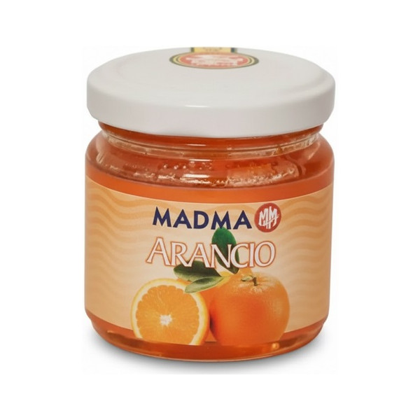 Pasta arancio aromatizzante in barattolo da 100 g di Madma, per gelato e creme pasticcere e torroni