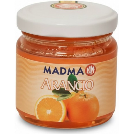 Pasta arancio aromatizzante in barattolo da 100 g di Madma, per gelato e creme pasticcere e torroni
