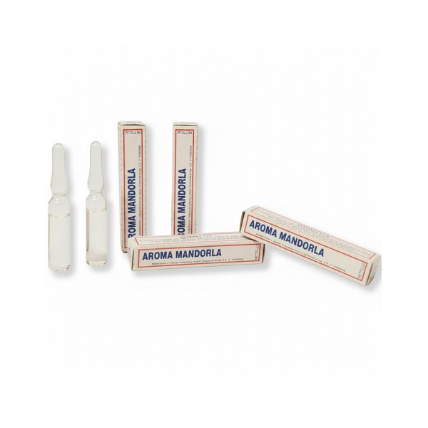 Aroma mandorla dolce liquido in fiala da 2 g di Madma per impasti di dolci, torte, panna e creme,