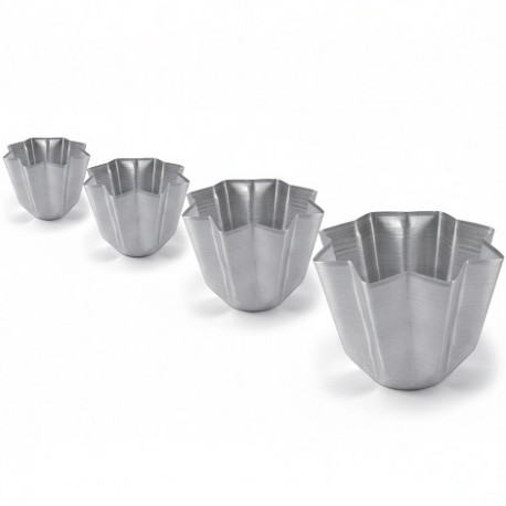 Stampi pandoro in alluminio puro da 250 g a 1 Kg da Linea Liotti