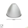 Stampo a forma cono in alluminio anodizzato diametro 13,5x4,5xh11,5 cm da Decora