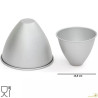 Stampo a forma cono in alluminio anodizzato diametro 13,5x4,5xh11,5 cm da Decora