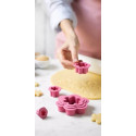 Set 6 Cutter Tagliabiscotti fiore in plastica per alimenti da 1,5 cm a 8 cm da Decora