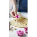 Set 6 Cutter Tagliabiscotti fiore in plastica per alimenti da 1,5 cm a 8 cm da Decora