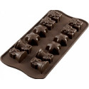 Christmas SCG06 da Silikomart: stampo cioccolatini Natalizi in silicone marrone