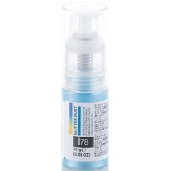 10 g Colorante alimentare in polvere Glitter Dust Azzurro o Spray Azzurro Glitterato linea I78 Silikomart