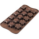 Choco Winter Star Silikomart SCG45: stampo silicone 15 cioccolatini stelle invernali o natalizie
