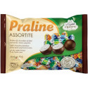 Praline, di cioccolato al latte o fondente, ripiene crema assortite in busta da 780 g di Crispo