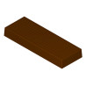 Stampo torrone di cioccolato da 180 / 220 g rettangolare rigato 164x58xh20 mm in policarbonato