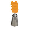 Bocchetta numero 402 o cornetto speciale Merletto in acciaio inox da Decora