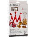 Kit Voila' Cookie Winter Holiday Silikomart stampo T-Plus+ puzzle forme biscotti natalizi 24x15xh2 cm e 10 sacchetti regalo