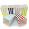Mini Box Porta Popcorn, Caramelle e Dolcetti a Fantasia Assortita 8x8xh12 cm in set da 6 Pz