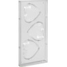 Stampo policarbonato 3 cuori grandi di cioccolato 10x8,5 cm 100 g
