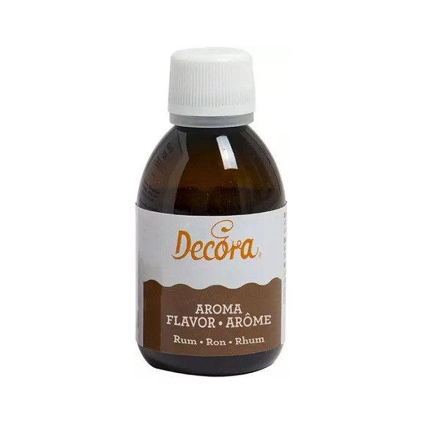 Aroma Rum Naturale Liquido Decora 50g Analcolico | Essenza per Babà e Pasticceria