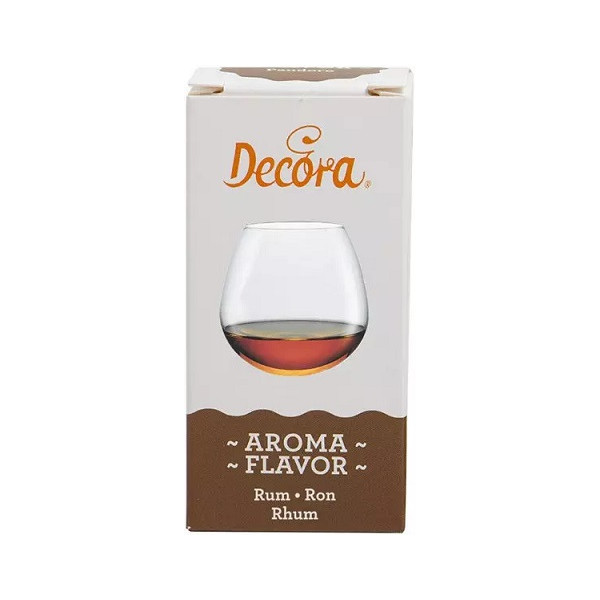 Aroma Rum Naturale Liquido Decora 50g Analcolico | Essenza per Babà e Pasticceria