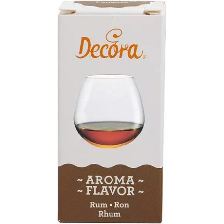Aroma Rum Naturale Liquido Decora 50g Analcolico | Essenza per Babà e Pasticceria