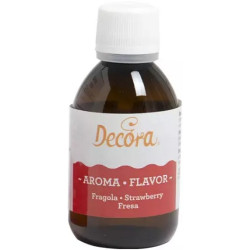 Aroma Fragola Naturale Liquido 50g Decora |Essenza per Torte, Gelati e Pasticceria