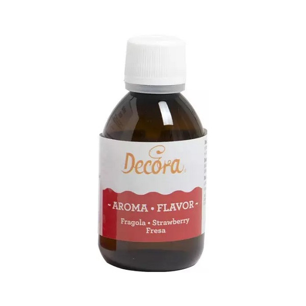 Aroma Fragola Naturale Liquido 50g Decora |Essenza per Torte, Gelati e Pasticceria