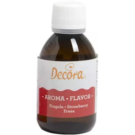 Aroma Fragola Naturale Liquido 50g Decora |Essenza per Torte, Gelati e Pasticceria