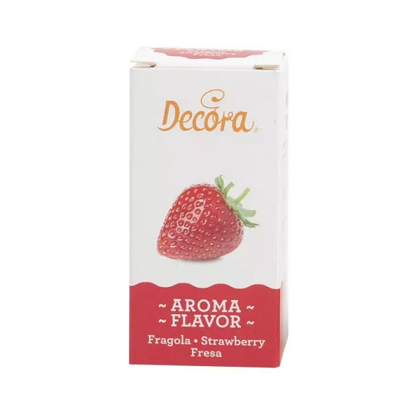 Aroma Fragola Naturale Liquido 50g Decora |Essenza per Torte, Gelati e Pasticceria