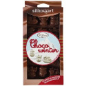Stampo in Silicone Silikomart Choco Winter (SCG23) | 15 Cavità per Cioccolatini Natalizi: Renna, Slitta e Pupazzo di Neve