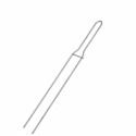 Spillone per panettoni e colombe in acciaio inox lungo 50 cm da Decora