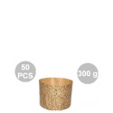 Stampi Panettone Alto in Carta Professionale 300g (50 Pezzi) - Set Pirottini Canasta Uso Alimentare