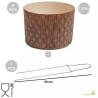 Kit Spillone 2 Punte 50 cm e 5 Stampi Panettone Alto Rigido 1,5 Kg