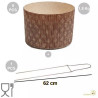 Kit Spillone 2 Punte 62 cm e 5 Stampi Panettone Alto Rigido 1,5 Kg