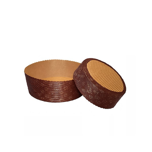 Set 5 stampi Panettone Basso Rigido 1Kg | Carta Forno Ondulata Professionale