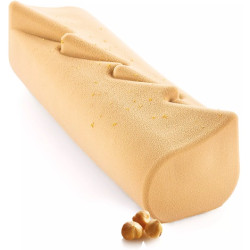 "Winter Pine 1200" SILIKOMART | Stampo Silicone per Tronchetto (Bûche) | Albero di Natale 3D - 25x8,3cm | Volume 1.2 Litri