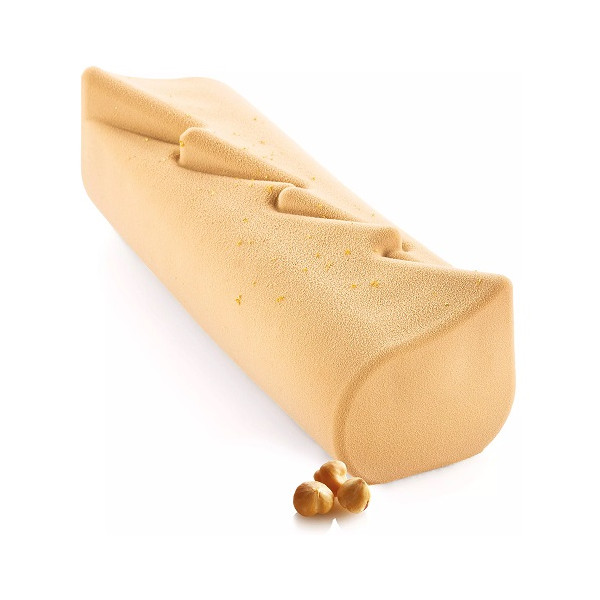 "Winter Pine 1200" SILIKOMART | Stampo Silicone per Tronchetto (Bûche) | Albero di Natale 3D - 25x8,3cm | Volume 1.2 Litri