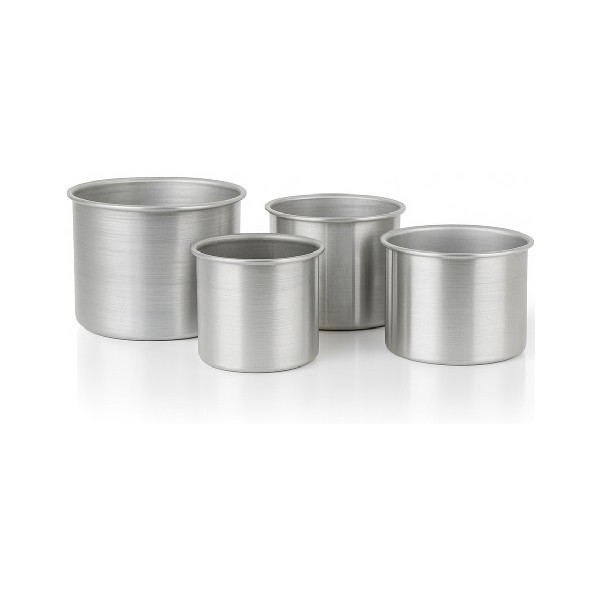 Forma Pan Brioche o Pan Canasta in Alluminio Puro Professionale LINEA LIOTTI | Tortiera Dritta Varie Misure ø14 a ø22 cm