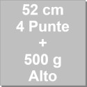 Kit Panettone Alto 500g: 5 Stampi in Carta Professionale + Spillone Raffreddamento DECORA Inox 4 punte 52 cm