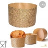 Set 5 Stampi Panettone Alto professionale in carta forno da 1 Kg