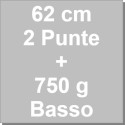 Kit Panettone Basso 750g: 5 Stampi in Carta Professionale + Spillone Raffreddamento DECORA Inox 62 cm