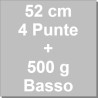 Kit Panettone Basso 500g: 5 Stampi in Carta Professionale + Spillone Raffreddamento DECORA Inox 4 punte 52 cm