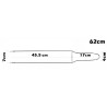 Spillone Professionale a 2 Punte in Acciaio Inox DECORA per Raffreddamento Panettoni e Colombe | Lunghezze 62 cm