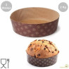 Set 2 Stampi Panettone Basso in carta forno 2 Kg