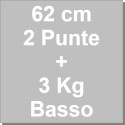 Kit Panettone Basso 3Kg: 2 Stampi in Carta Professionale + Spillone Raffreddamento DECORA Inox 62 cm