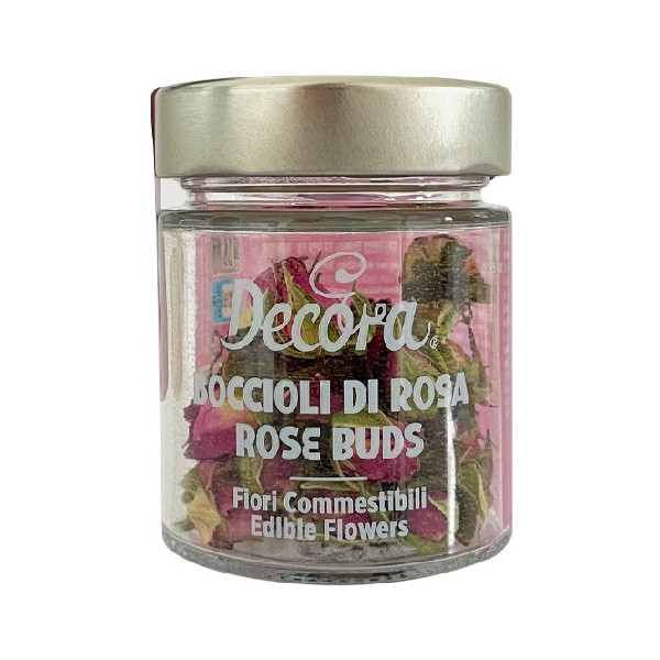 Boccioli di Rosa Edibili Decora (10 g) | Fiori Commestibili Interi per Decorazioni Dolci e Salate