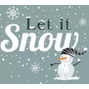 Tovaglioli Natalizi di Carta tema Snowman Silver – 33×33 cm, 3 Veli, 20 pz – Idea Regalo, Decorazione Tavola e Feste