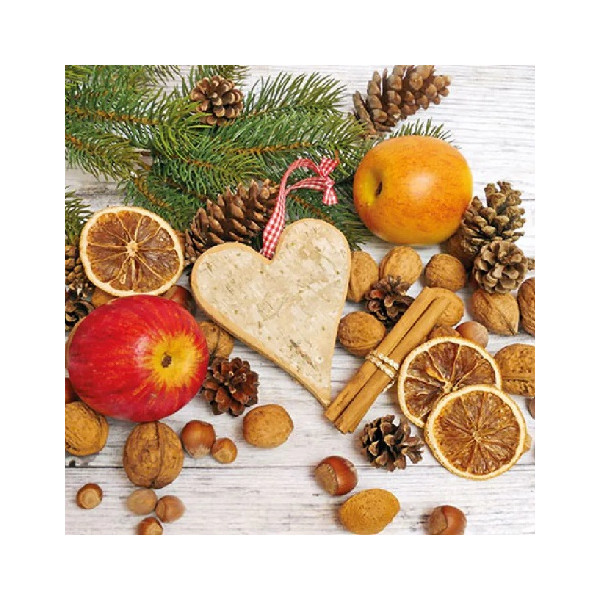 Tovaglioli Natalizi di Carta tema Cosy Autunnale/Invernale – 33×33 cm, 3 Veli, 20 pz – Idea Regalo, Decorazione Tavola e Feste
