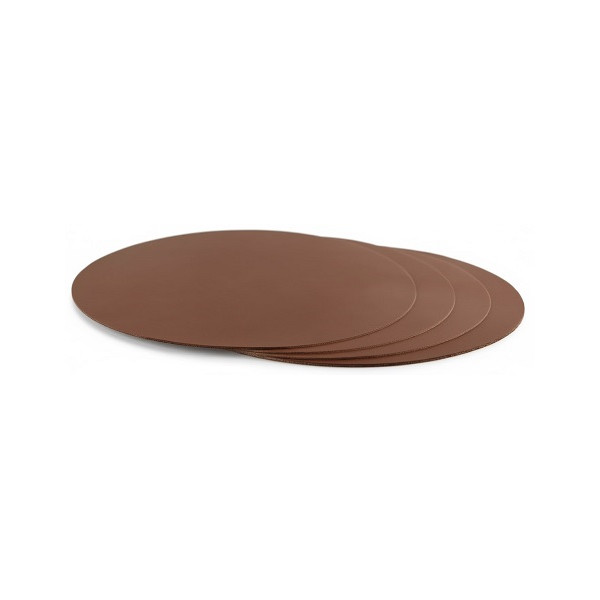 Disco Sottotorta Sottile Marrone Decora – Ø16–36 cm, Spessore 0,3 cm, Base a Doppia Faccia per Torte