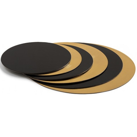 Disco Sottotorta Sottile Accoppiato Oro/Neo Decora – Spessore 0,3 cm, Doppia Faccia, Formati Ø24–40 cm