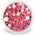 Sprinkles Mix Pink Shades Madma 90 g – Decorazioni di Zucchero Rosa, Argento e Bianco per Dolci e Biscotti