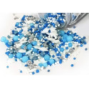 Sprinkles Mix Winter Snow Madma 90 g – Zuccherini Invernali Argento, Blu e Bianco con Stelline per Torte e Biscotti